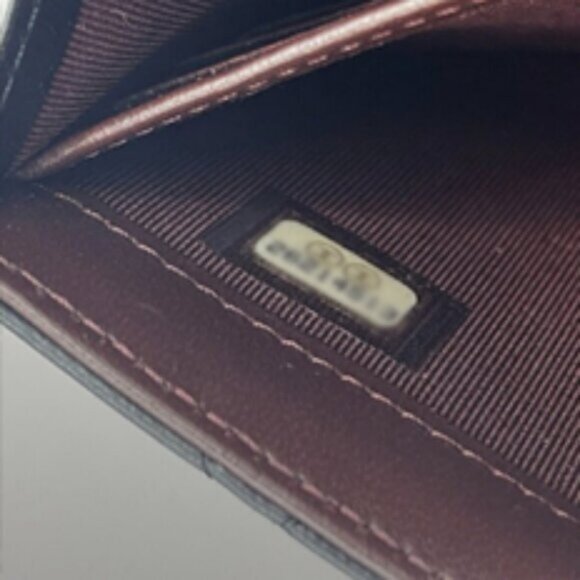 CHANEL Lambskin Quilted Leather Wallet Chain Flap Black Purse Tote - Picture 10 of 10